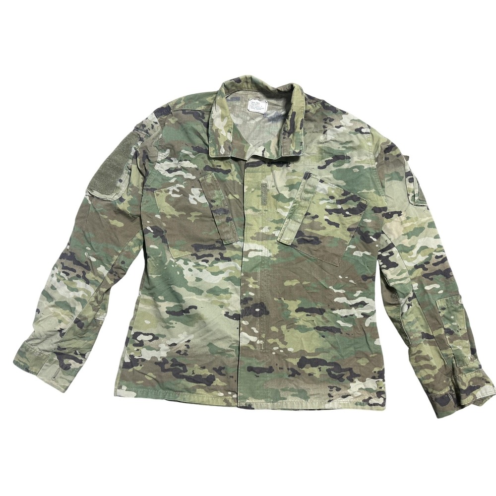 US Army ACU Coat Medium Regular OCP Multicam Camo Ripstop Hook & Loop